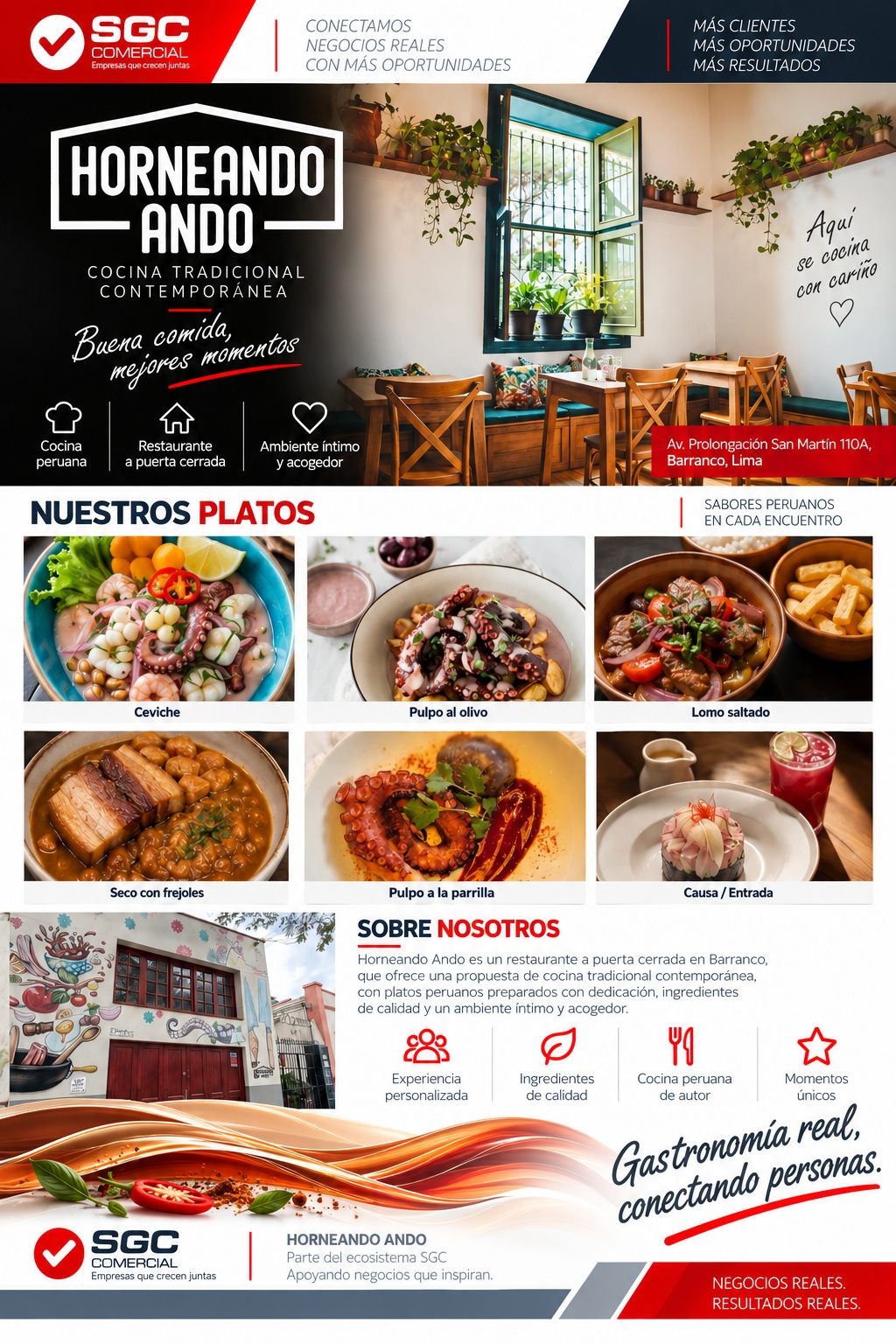 Ficha comercial de Horneando Ando
